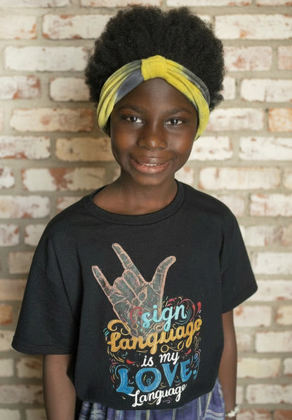 Sign Language is My Love Language Youth T-Shirt